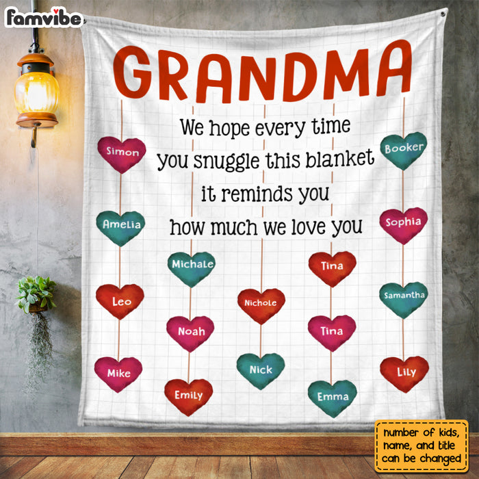 Personalized Gift For Grandma We Love You Blanket 29701 1