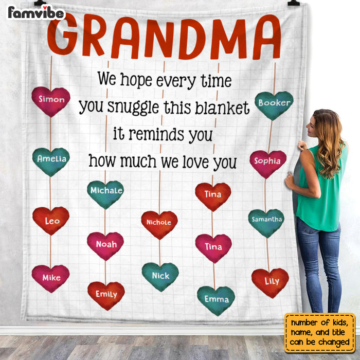 Personalized Gift For Grandma We Love You Blanket 29701 1