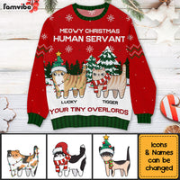 Personalized Cat Meowy Christmas Ugly Sweater 29702 thumb 1