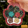 Personalized Gift For Dog Lovers Fur Family Christmas 5 Layered Shaker Ornament 29704 1