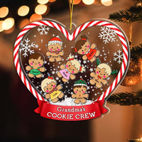Personalized Gift For Grandma's Cookie Crew 5 Layered Shaker Ornament 29706 thumb 1