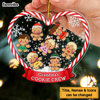 Personalized Gift For Grandma's Cookie Crew 5 Layered Shaker Ornament 29706 thumb 1