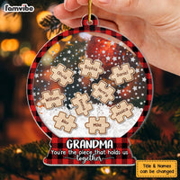 Personalized Christmas Gift For Grandma 5 Layered Shaker Ornament 29708 thumb 1