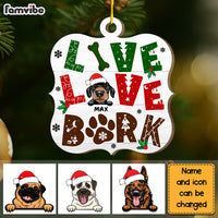 Personalized Live Love Bark Gift For Dog Lover Ornament 29713 thumb 1