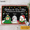Personalized Christmas Gift For Dog Lovers Welcome To Our Home Doormat 29718 1