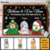 Personalized Christmas Gift For Dog Lovers Welcome To Our Home Doormat 29718 1