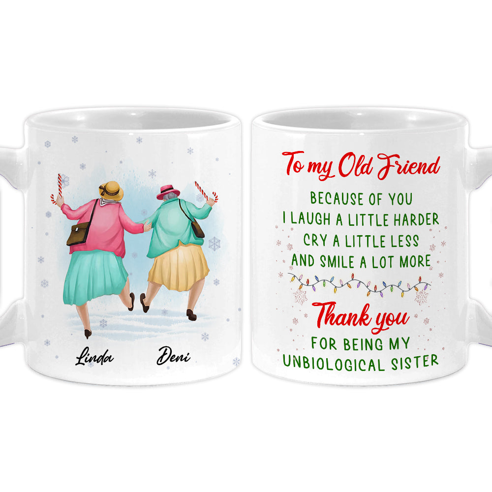 Personalized Christmas Gift For Friends Because Of You Mug 29722 Primary Mockup