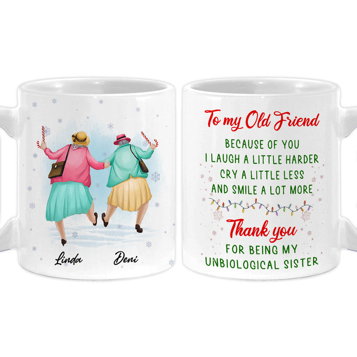 Personalized Smile A Lot More Mug for Old Friends - Customizeable Gift -  Famvibe