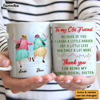 Personalized Christmas Gift For Friends Because Of You Mug 29722 thumb 1