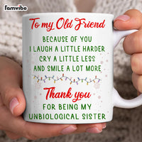 Personalized Christmas Gift For Friends Because Of You Mug 29722 thumb 1