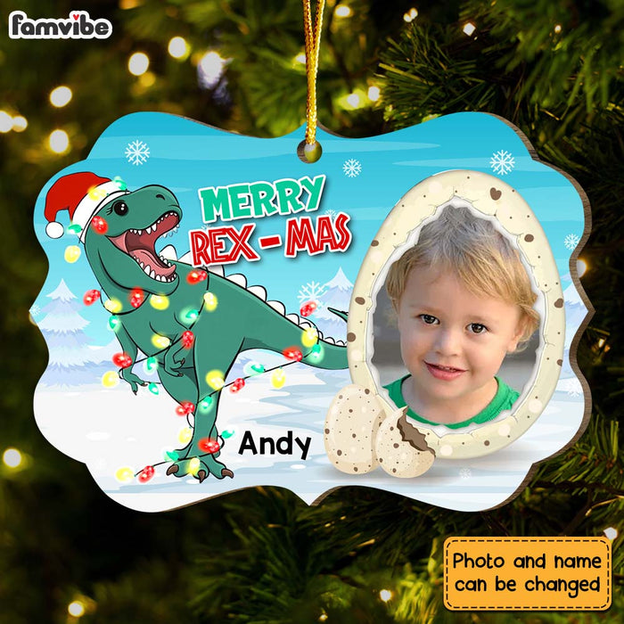 Personalized Gift For Grandson Merry Rex-Mas Benelux Ornament 29727 1