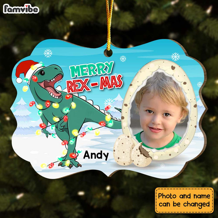Personalized Gift For Grandson Merry Rex-Mas Benelux Ornament 29727 1