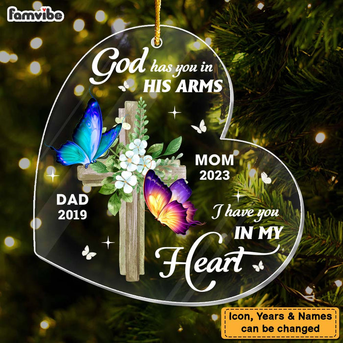 Personalized Butterfly Memorial Christmas Ornament 29728 1