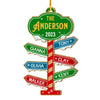 Personalized Gift For Family North Pole Ornament 29731 1