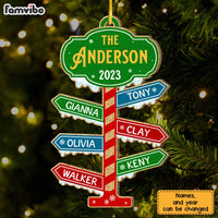 Personalized Gift For Family North Pole Ornament 29731 thumb 1