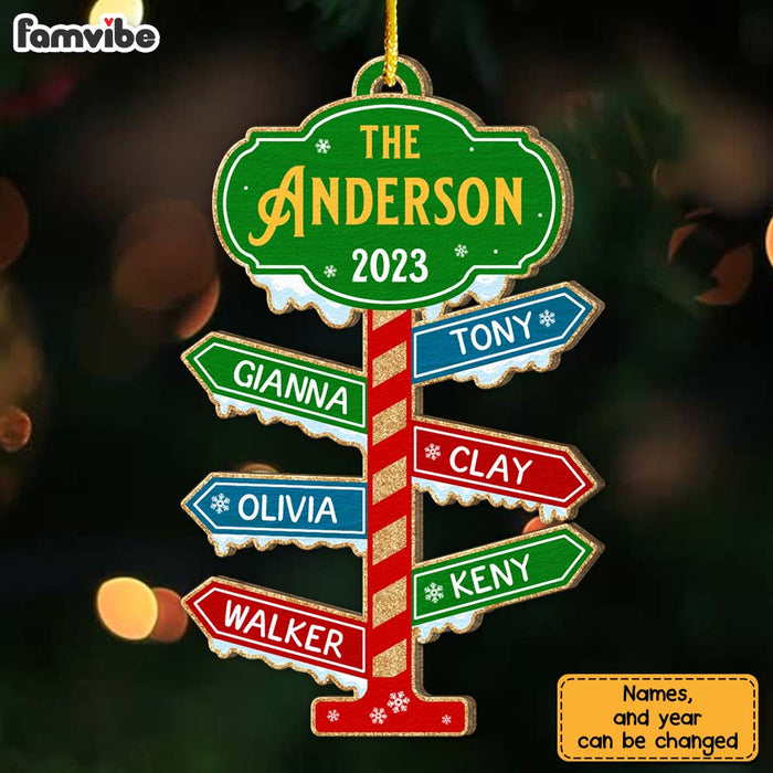 Personalized Gift For Family North Pole Ornament 29731 1