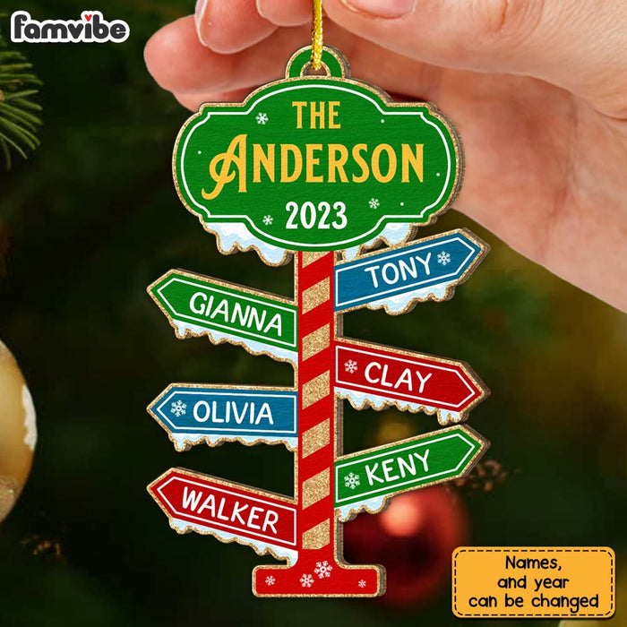 Personalized Gift For Family North Pole Ornament 29731 1