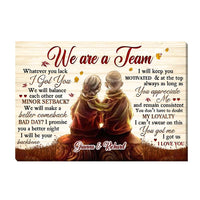 Personalized Gift For Old Couple We Are Team Canvas 29750 thumb 1