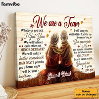 Personalized Gift For Old Couple We Are Team Canvas 29750 thumb 1