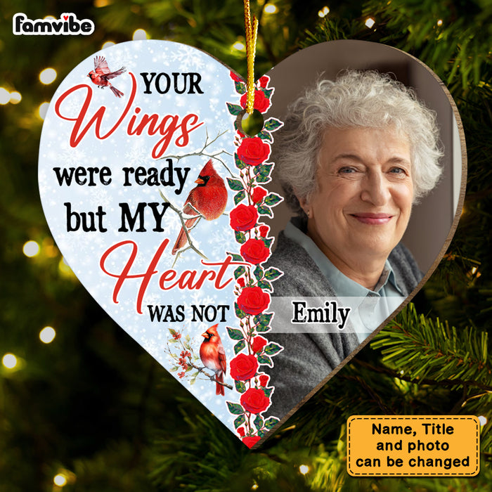 Personalized Memorial Gift My Heart Was Not Heart Ornament 29753 1