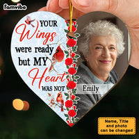 Personalized Memorial Gift My Heart Was Not Heart Ornament 29753 thumb 1