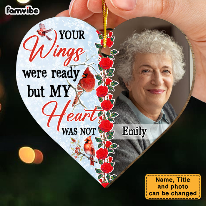 Personalized Memorial Gift My Heart Was Not Heart Ornament 29753 1