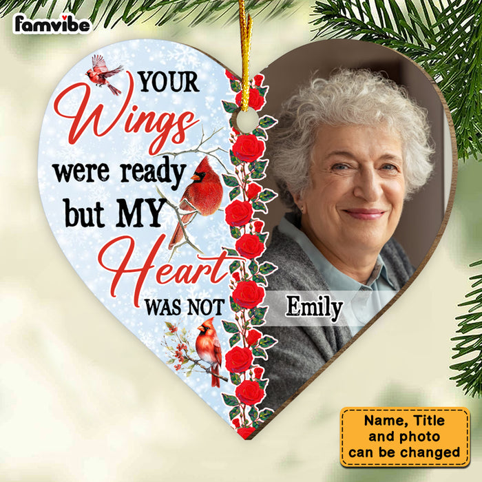 Personalized Memorial Gift My Heart Was Not Heart Ornament 29753 1