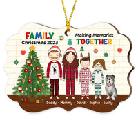 Personalized Gift For Family Christmas Making Memories Together Benelux Ornament 29754 thumb 1
