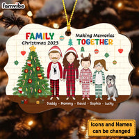 Personalized Gift For Family Christmas Making Memories Together Benelux Ornament 29754 thumb 1