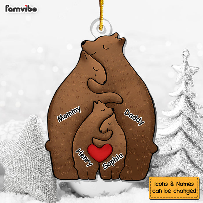 Personalized Gift For Bear Family Ornament 29755 1