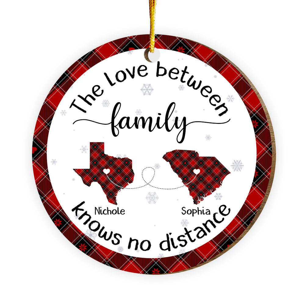 Personalized Gift For Long Distance Family Circle Ornament 29756 Primary Mockup
