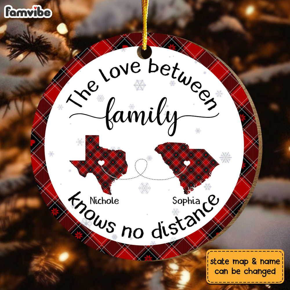 Personalized Gift For Long Distance Family Circle Ornament 29756 Primary Mockup