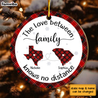 Personalized Gift For Long Distance Family Circle Ornament 29756 thumb 1