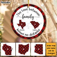 Personalized Gift For Long Distance Family Circle Ornament 29756 thumb 1