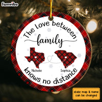 Personalized Gift For Long Distance Family Circle Ornament 29756 thumb 1