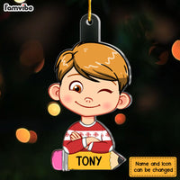 Personalized Gift For Grandson Christmas Ornament 29757 thumb 1