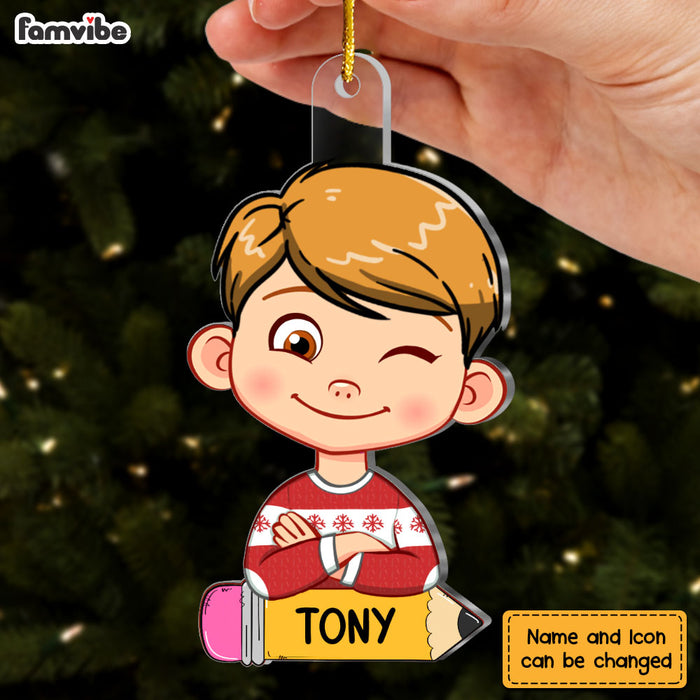 Personalized Gift For Grandson Christmas Ornament 29757 1