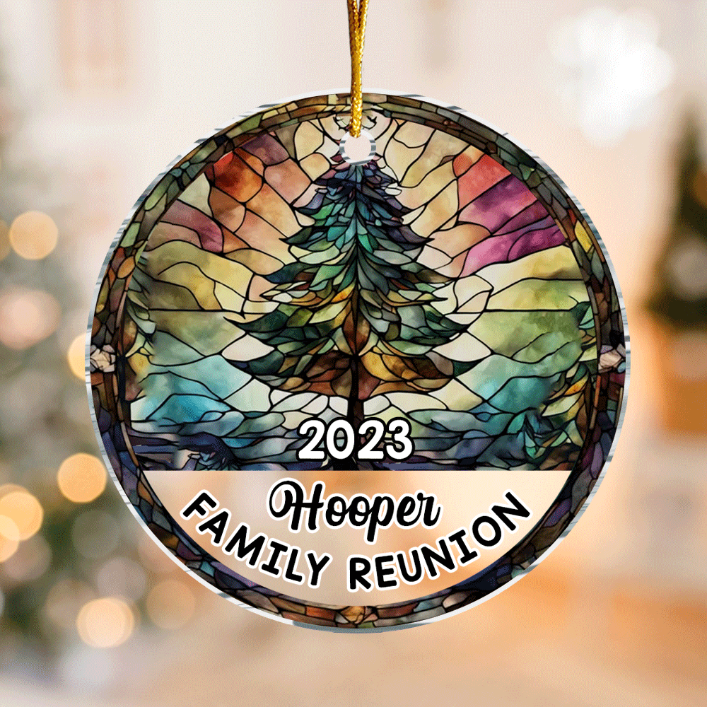 Personalized Gift For Family Reunion Christmas Circle Ornament 29760 Primary Mockup