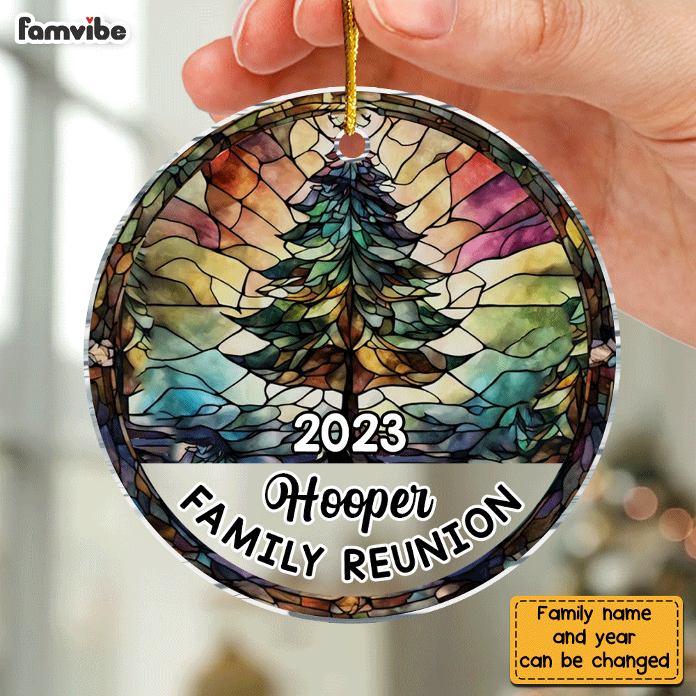 Personalized Gift For Family Reunion Christmas Circle Ornament 29760 Primary Mockup