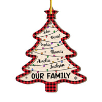 Personalized Gift For Our Family Christmas Tree 2 Layered Wood Ornament 29762 thumb 1