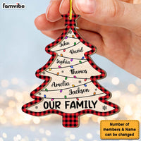 Personalized Gift For Our Family Christmas Tree 2 Layered Wood Ornament 29762 thumb 1