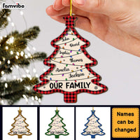 Personalized Gift For Our Family Christmas Tree 2 Layered Wood Ornament 29762 thumb 1