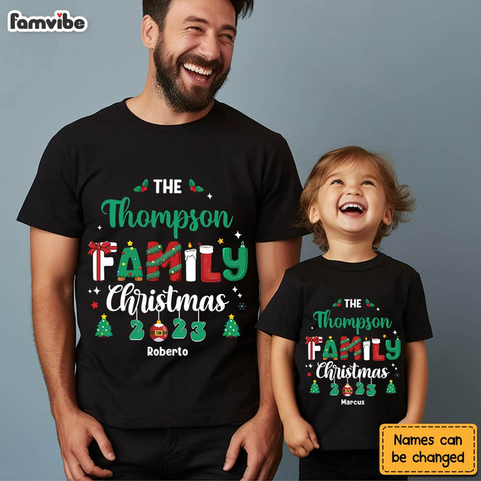 Personalized Christmas Gift For Family Making Memories Together Adult And Kid Tee 29763 1