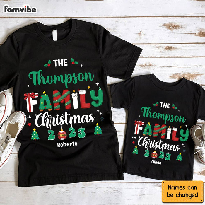 Personalized Christmas Gift For Family Making Memories Together Adult And Kid Tee 29763 1
