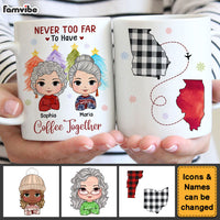 Personalized Gift For Friend Coffee Together Long Distance Mug 29764 thumb 1