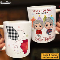 Personalized Gift For Friend Coffee Together Long Distance Mug 29764 thumb 1