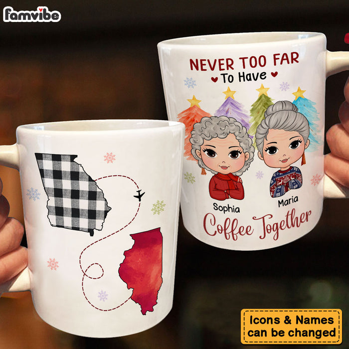 Personalized Gift For Friend Coffee Together Long Distance Mug 29764 1