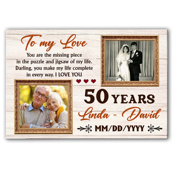 50 Reasons We Love You Photo Canvas, Personalized 50th Birthday Gift For  Grandma, Gifts For 50th Birthday Woman - Best Personalized Gifts for  Everyone