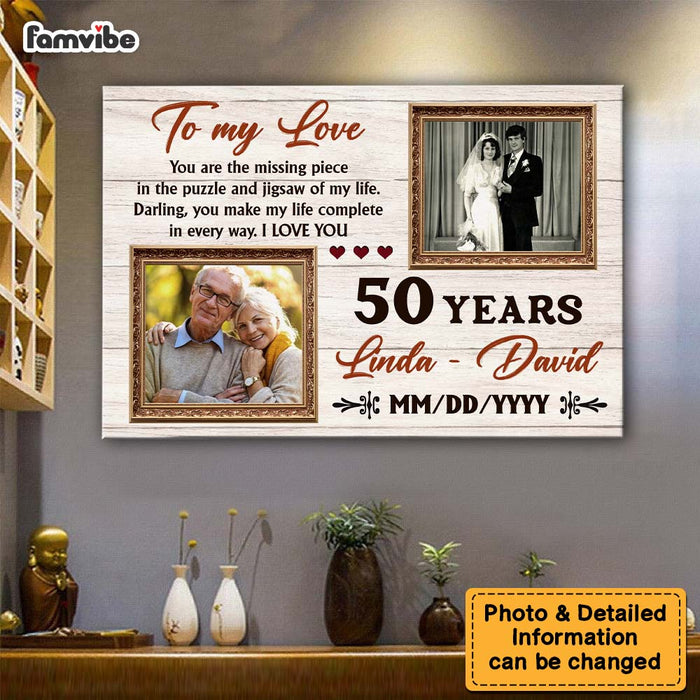 Personalized Anniversary Gift For Couple To My Love Canvas 29771 1