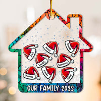 Personalized Our Family  Colorful 5 Layered Shaker Ornament 29772 thumb 1